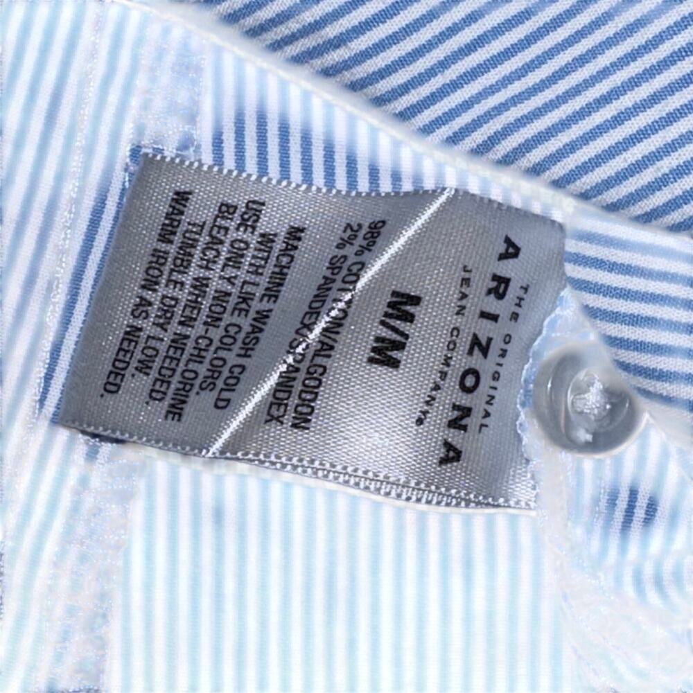 Arizona Jean Co. Women's M Striped Button Down Shirt Coastal Granmillennial - Picture 10 of 10